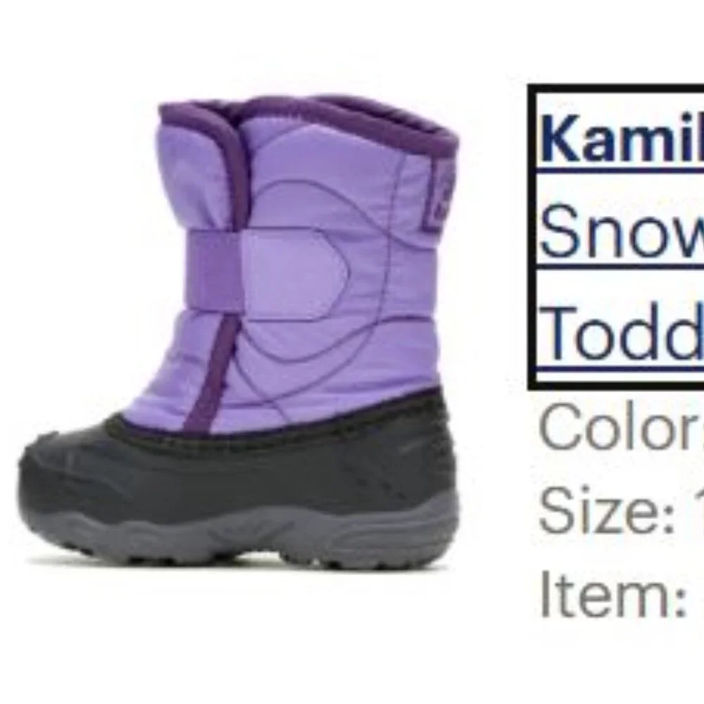 Like New 🆕 Kamik Snowbug 5 Winter ❄️ boots (Snow boots) Size 10 Toddler Purple